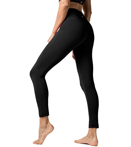 LAPASA Pantalón Deportivo de Mujer Cintura Alta Malla para Running Yoga y Ejercicio. L01