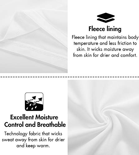 LAPASA Set de Ropa Térmica para Mujer Conjunto Térmico Ligero/Mid-Weight/Espeso Cuello Redondo-Brushed Back Fabric Technique- L17/L41/L44