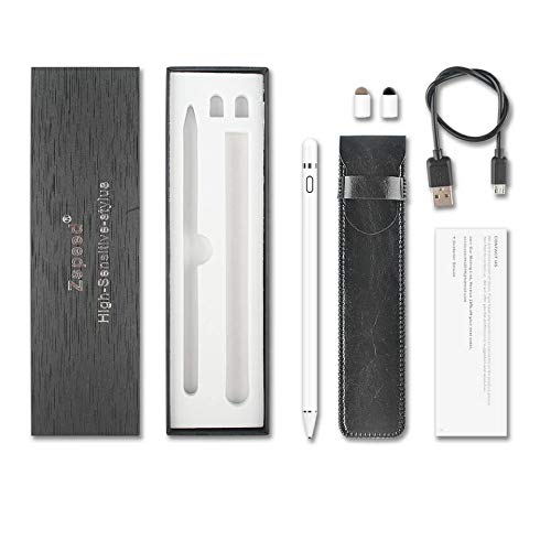 Lápiz Para Pantalla Táctil, Zspeed Lápiz Recargable de 1.5 mm de Punto Fino para Pintar Lápiz Digital Compatible con Todas las Tabletas con Pantalla Táctil y Teléfonos Móviles para Dibujar y Escribir.