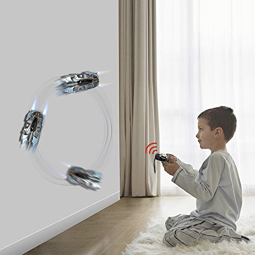 LAPPAZO Coche Teledirigido Radiocontrol para Niños, Escalada Acrobacias en Pared Rotación 360° con 2.4Ghz Reloj de Control Remoto RC Coches de Juguetes Regalo para Niños