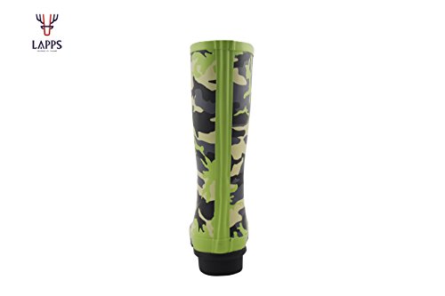 LAPPS Botas de Agua | Botas de Goma de Caucho Natural para Mujer | Chica Impermeables con Diseño de Camuflaje - Diseñadas en Finlandia