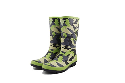 LAPPS Botas de Agua | Botas de Goma de Caucho Natural para Mujer | Chica Impermeables con Diseño de Camuflaje - Diseñadas en Finlandia