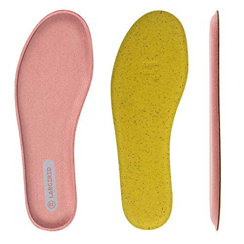 LARGERED Plantillas Memory Foam para Zapatos de Mujer y Hombre,Plantillas Aautoadhesivas Cómodas y Flexibles,para Trabajo, Deportes,Caminar,Senderismo y Anti-fatiga
