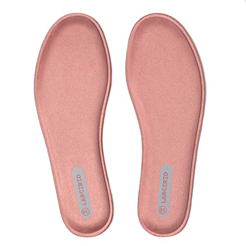 LARGERED Plantillas Memory Foam para Zapatos de Mujer y Hombre,Plantillas Aautoadhesivas Cómodas y Flexibles,para Trabajo, Deportes,Caminar,Senderismo y Anti-fatiga
