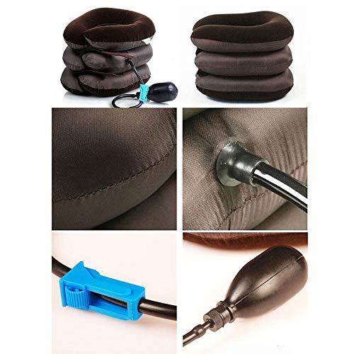 Las almohadas para dormir Textiles for el hogar elimine las tensiones de la almohadilla del cuello expansible que alivian el dolor de cuello Almohada for cuello tracción cervical apoyo de la ayuda alm