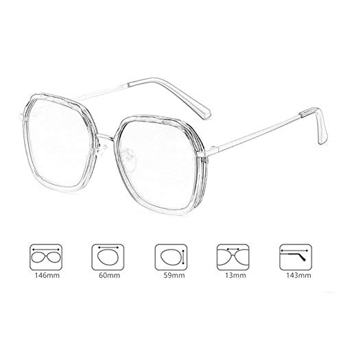 Las Mujeres Bicolor Gafas de Sol polarizadas UV400 Gafas de Sol Viajes Conducción Pesca Golf Lentes Gafas Colored Glasses (Color : B)