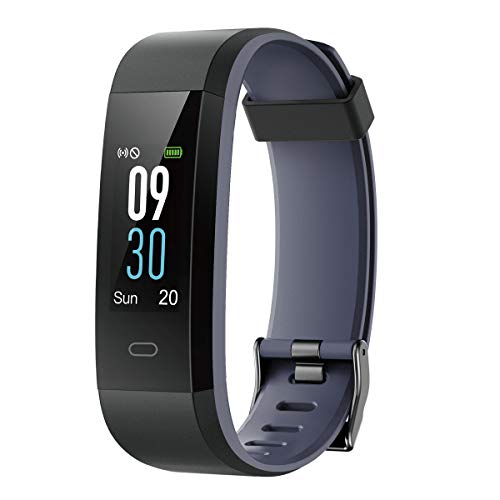 LATEC Pulsera Actividad, Pantalla de Color Reloj Inteligente Impermeable IP68 con Visualización del Tiempo 14 Modos de Multi-Deporte Pulsómetros Contador de Calorias Monitor