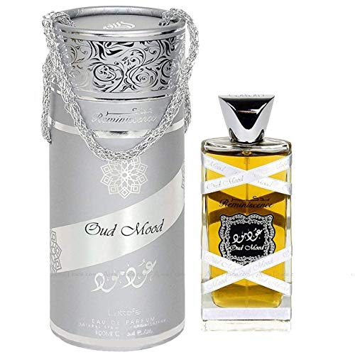 Lattafa Perfumes – Perfume ligeramente fresco y oriental Oud Mood Reminiscence Eau de Parfum