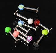 LAURITAMI 36pcs Bolas Piercing Reemplazo 16G 3mm Acero Inoxidable & Acrilico Labio Labret Barbell Joyas Cuerpo