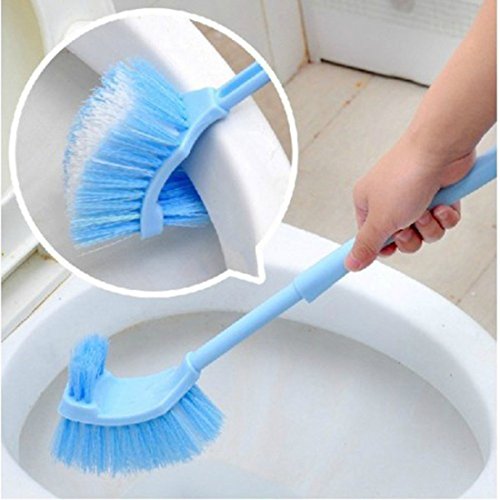 Lavabo portátil cepillo de plástico mango largo baño de inodoro de doble cara Scrub cepillo de limpieza
