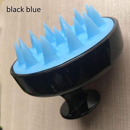 Lavado de Cabello, champú Corporal para el Cuero cabelludo, Cepillo de baño - Pack: Azul Negro