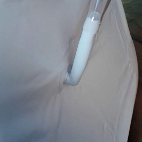 Lavamanos inflables para el pelo, ducha portátil, champú y acondicionador, lavabo, para heridos, ancianos, con cama fácil de limpiar, No nulo, Blanco, Tamaño libre