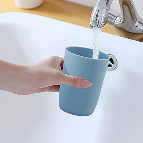 Lavavajillas de plástico vasos de viaje para enjuague bucal reutilizable taza de agua viaje camping portátil tazas de plástico de colores 4 colores 280 ml
