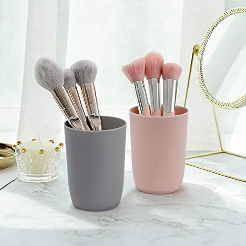 Lavavajillas de plástico vasos de viaje para enjuague bucal reutilizable taza de agua viaje camping portátil tazas de plástico de colores 4 colores 280 ml