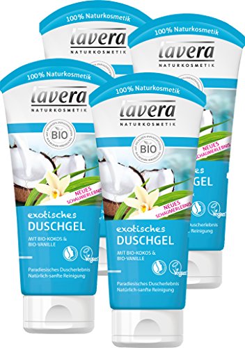 Lavera Gel de ducha de coco orgánico y vainilla orgánica (200 ml)