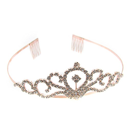 Lavida Tiara Nupcial Diadema para el Pelo Ideal para Bodas Princesa con cristales-12 Modelos Diferentes, Color:Modell 11