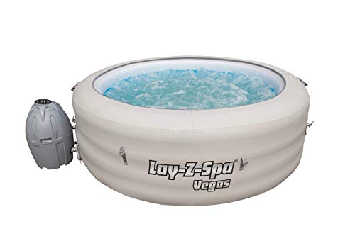 Lay-Z-Spa Vegas jacuzzi con spa inflable de Airjet, 4-6 personas, blanco