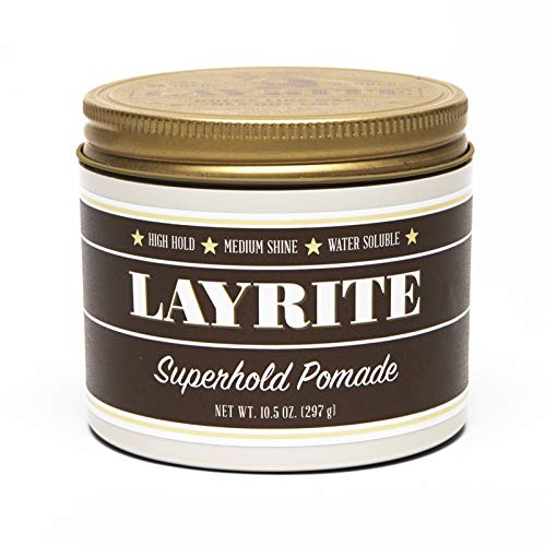 Layrite Superhold Pomade (High Hold, Medium Shine, Water Soluble) 297g/10.5oz
