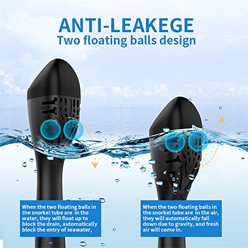 LBHMEI - Máscara de Buceo Completa con Campo de visión de 180°, máscara Completa de Buceo con Soporte para cámara, antivaho, antifugas, Adecuado para Adultos y niños (Negro, L/XL)