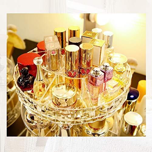 LBLA Organizador del Maquillaje,360 Grados Que Giran la Joyería Cosmético Organizador, 8 Capas Componen la Caja de Almacenaje