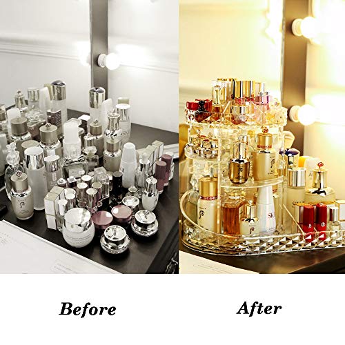 LBLA Organizador del Maquillaje,360 Grados Que Giran la Joyería Cosmético Organizador, 8 Capas Componen la Caja de Almacenaje