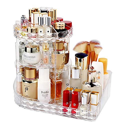 LBLA Organizador del Maquillaje,360 Grados Que Giran la Joyería Cosmético Organizador, 8 Capas Componen la Caja de Almacenaje
