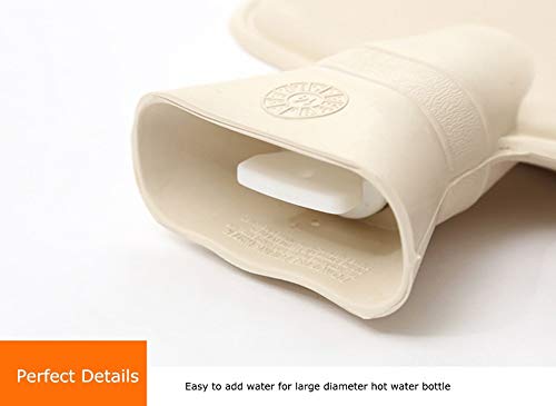 LDSB Heat Water - Bolsa de Agua Eléctrica con Funda de Microfibra Suave | Recargable en sólo 15 Minutos | Calentamanos | Dolor Muscular, Espalda, Menstrual,2l