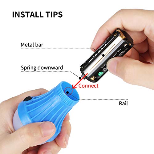 LE Linterna de Camping, Luz de Camping con batería, Farol LED portátil para Tienda, Resistente al Agua, 3 Modos de iluminación para Acampar, Senderismo, Cortes de Energía, Batería Incluida, 4 pcs