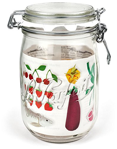 Le Parfait 3219002 Tarro hermeticos, 1 l, transparente, pack de 6