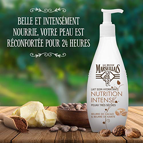 Le Petit Marseillais, Ceche Cuidado Hidratante para Piel muy Seca Cacao Karité Bomba, 3 x 250 ml,
