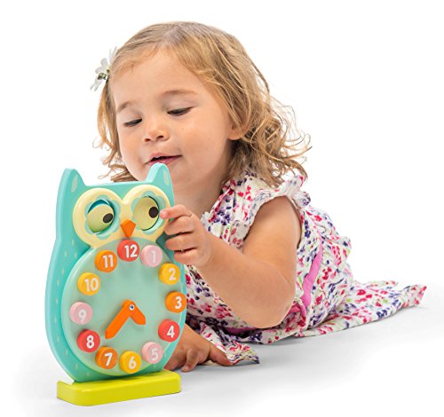 Le Toy Van Petilou - Reloj de Madera con diseño de búho Parpadeante