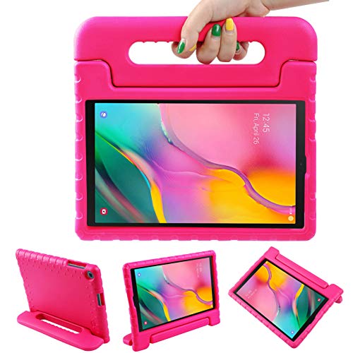 LEADSTAR Funda para Samsung Galaxy Tab A 10.1 2019, Ligero y Super Protective Antichoque EVA Estuche Protector Diseñar Especialmente Manija Caso con Soporte para los Niños, SM-T510 / T515 (Rosa)