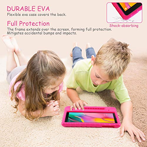 LEADSTAR Funda para Samsung Galaxy Tab A 10.1 2019, Ligero y Super Protective Antichoque EVA Estuche Protector Diseñar Especialmente Manija Caso con Soporte para los Niños, SM-T510 / T515 (Rosa)