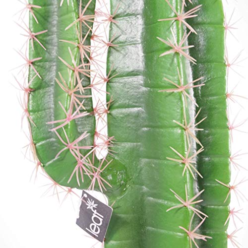 Leaf - Cactus Artificial (100 cm, con Maceta, 110 cm)