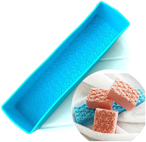LEAMALLS jabón Molde Cortador Herramienta silicón con Elaboración de jabones Fabricación de Jabón Hecho Moldes de elaboración de jabones Hogar y Cocina