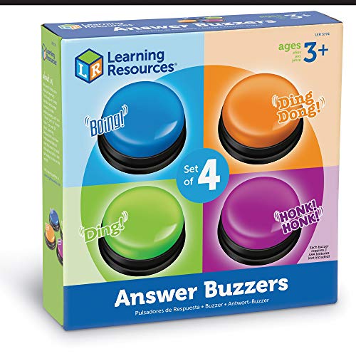 Learning Resources- Botones de Respuesta (Set de 4), Color (LER3774)
