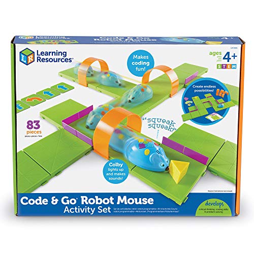 Learning Resources- Code & Go Conjunto de Actividades del ratón Robot, Color (LER2831)