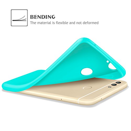 Leathlux 6X Funda Huawei P Smart, Carcasas 6 Juntas Ultra Fina Silicona TPU Gel Protector Flexible Colores Case Cover para Huawei P Smart/Huawei Enjoy 7S 5.65" - Blanco Rosa Verte Azul Rojo Negro