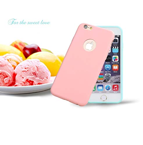 Leathlux 9X Funda iPhone 6s Plus, Carcasa [No es para iPhone 6 / 6s] Fina TPU Flexible Cover para Apple iPhone 6s Plus / 6 Plus - 5.5" (Rosa Verde Púrpura Amarillo Rojo Azul Oscuro Translúcido Negro)