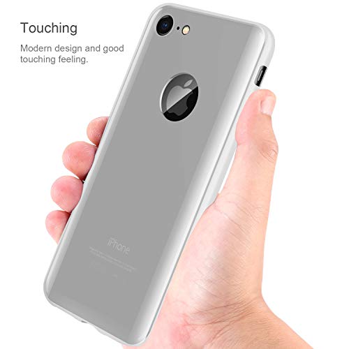 Leathlux 9X Funda iPhone 7, Carcasa Ultra Fina Silicona TPU Protector Flexible Cover Funda para iPhone 7-4.7" [Rosa, Verde, Púrpura, Azul Cielo, Amarillo, Rojo, Azul Oscuro, Translúcido, Negro]