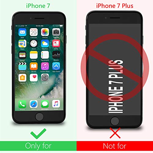 Leathlux 9X Funda iPhone 7, Carcasa Ultra Fina Silicona TPU Protector Flexible Cover Funda para iPhone 7-4.7" [Rosa, Verde, Púrpura, Azul Cielo, Amarillo, Rojo, Azul Oscuro, Translúcido, Negro]