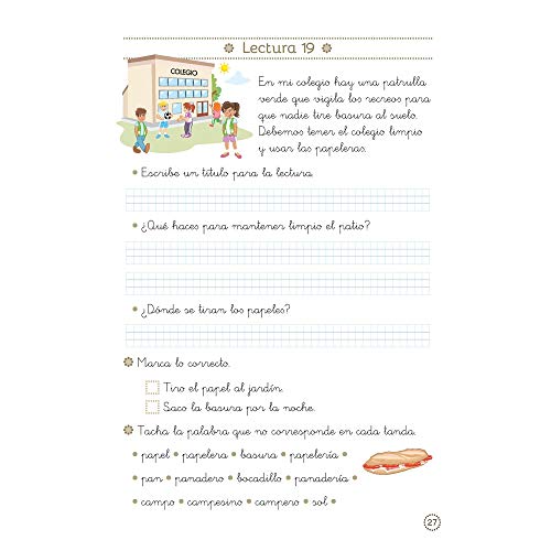 Lecturas comprensivas 06 / Editorial GEU / 1º Primaria / Mejora la comprensión lectora / Recomendado como apoyo / Actividades sencillas