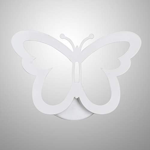 LEDMOMO Lámpara de pared moderna del LED, iluminación creativa de la pared de la mariposa 12W para el blanco caliente de la decoración del vestíbulo del cuarto de baño