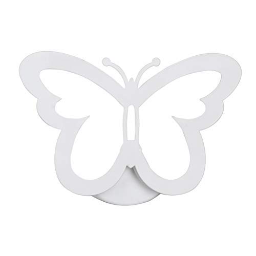 LEDMOMO Lámpara de pared moderna del LED, iluminación creativa de la pared de la mariposa 12W para el blanco caliente de la decoración del vestíbulo del cuarto de baño