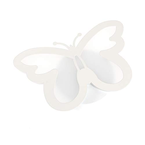 LEDMOMO Lámpara de pared moderna del LED, iluminación creativa de la pared de la mariposa 12W para el blanco caliente de la decoración del vestíbulo del cuarto de baño