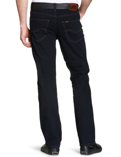 Lee Brooklyn Straight, Vaqueros para Hombre, Azul (Blue Black), W33/L34