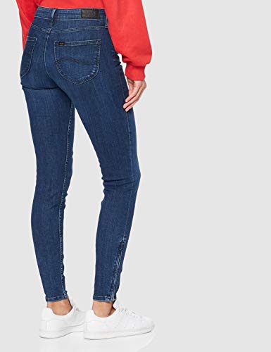 Lee SCARLETT CROPPED, Vaqueros skinny Mujer, Azul (Sitka Worn In Jq), W25/L33 (Talla fabricante: 25/33)