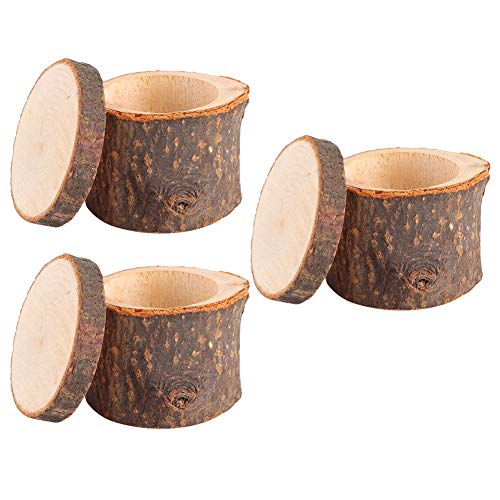 Leftwei Caja del Portador del Anillo de 3pcs / Set, Caja del Anillo de DIY, decoración casera Duradera para el Aniversario del día de San Valentín