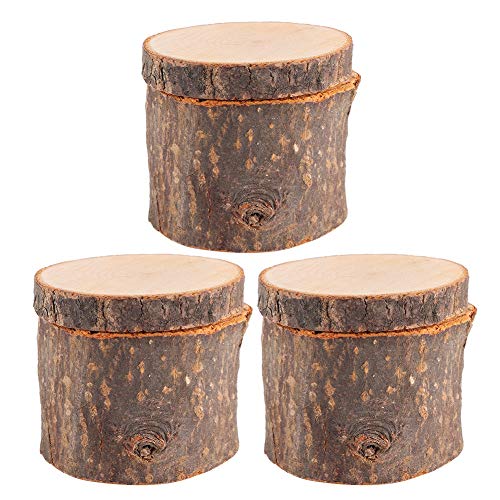 Leftwei Caja del Portador del Anillo de 3pcs / Set, Caja del Anillo de DIY, decoración casera Duradera para el Aniversario del día de San Valentín