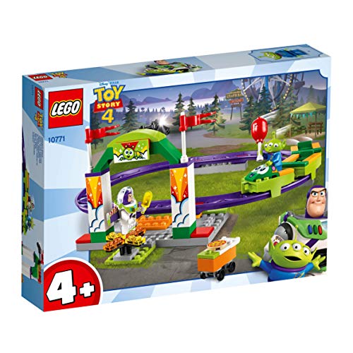 LEGO 4+ Toy Story 4: Alegre Tren de la Feria, Juguete de Construcción de Disney Pixar, Atracción con Minifigura de Buzz Lightyear (10771)